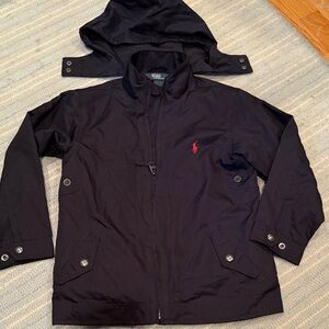 Polo Ralph Lauren Black Jacket with Red Logo